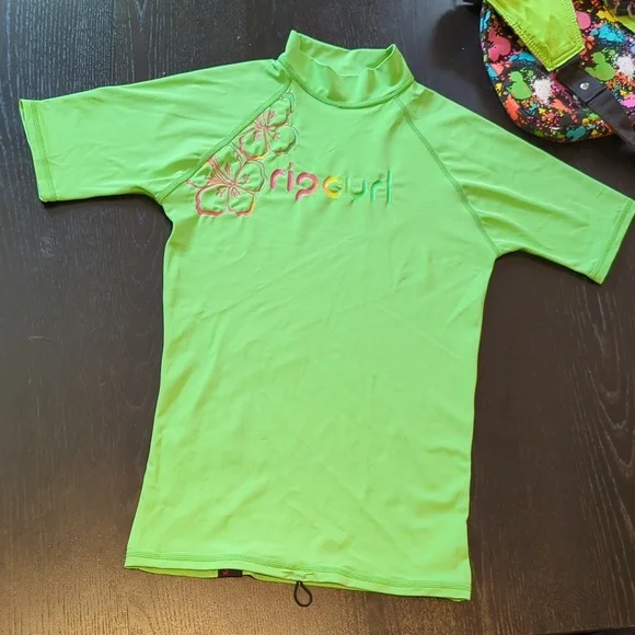 Immaculate vintage RipCurl surf top rash tee T-shirt Y2K surfing, collectible - Picture 6 of 14